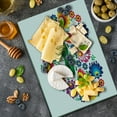 thumbnail image 5 of Polish Folk Art Cutting Board, Folkloric Slav Motif Graphic Shape as Heart with Colorful Spring Flowers, Decorative Tempered Glass Cutting and Serving Board, in 3 Sizes, by Ambesonne, 5 of 5