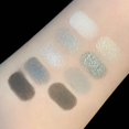 thumbnail image 5 of Paleta de sombras de ojos Black Smokey, maquillaje de ojos negros, paleta de sombras de ojos con brillo gris plata mate de 9 colores, sombra de ojos de Halloween con pigmento de brillo prensado JAMW Sencillez, 5 of 5