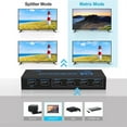 thumbnail image 4 of 4K 60Hz HDMI Matrix 4x2 With Optical And 3.5mm Stereo Audio Out HDMI Matrix Switcher Splitter 4 In 2 Out Support ARC EDID TAPDRA Spare Part, 4 of 4