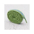 thumbnail image 3 of INSPIRE CHIC Flat Fuzzy Shoelaces Colored Shoe Laces Soft Wide Fluffy Shoestrings 2 Pairs Green Blue 80cm/31.50", 3 of 5
