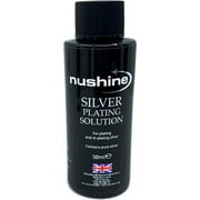Nushine Silver Plating Solution 1.7 Oz - Permanently Plate Pure Silver onto Worn Silver, Brass, Copper and Bronze (ecofriendly Formula)