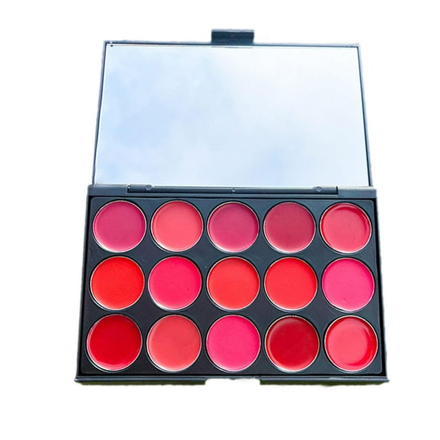 Paleta de labios de 15 colores jinwen humectante brillos de labios multiusos