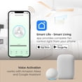thumbnail image 4 of Breeze 52in 3-Blade Smart Ceiling Fan in Matte Black Works With iOS or Android App, 4 of 10