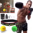 thumbnail image 4 of FLhrweasw Boxeo Speed ​​Ball Diadema MMA Boxer Raising Reaction (Juego Amarillo Verde), 4 of 9