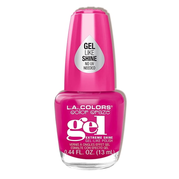L.A. COLORS Color Craze Gel Extreme Shine Gel-Like Polish, 0.44 fl. oz