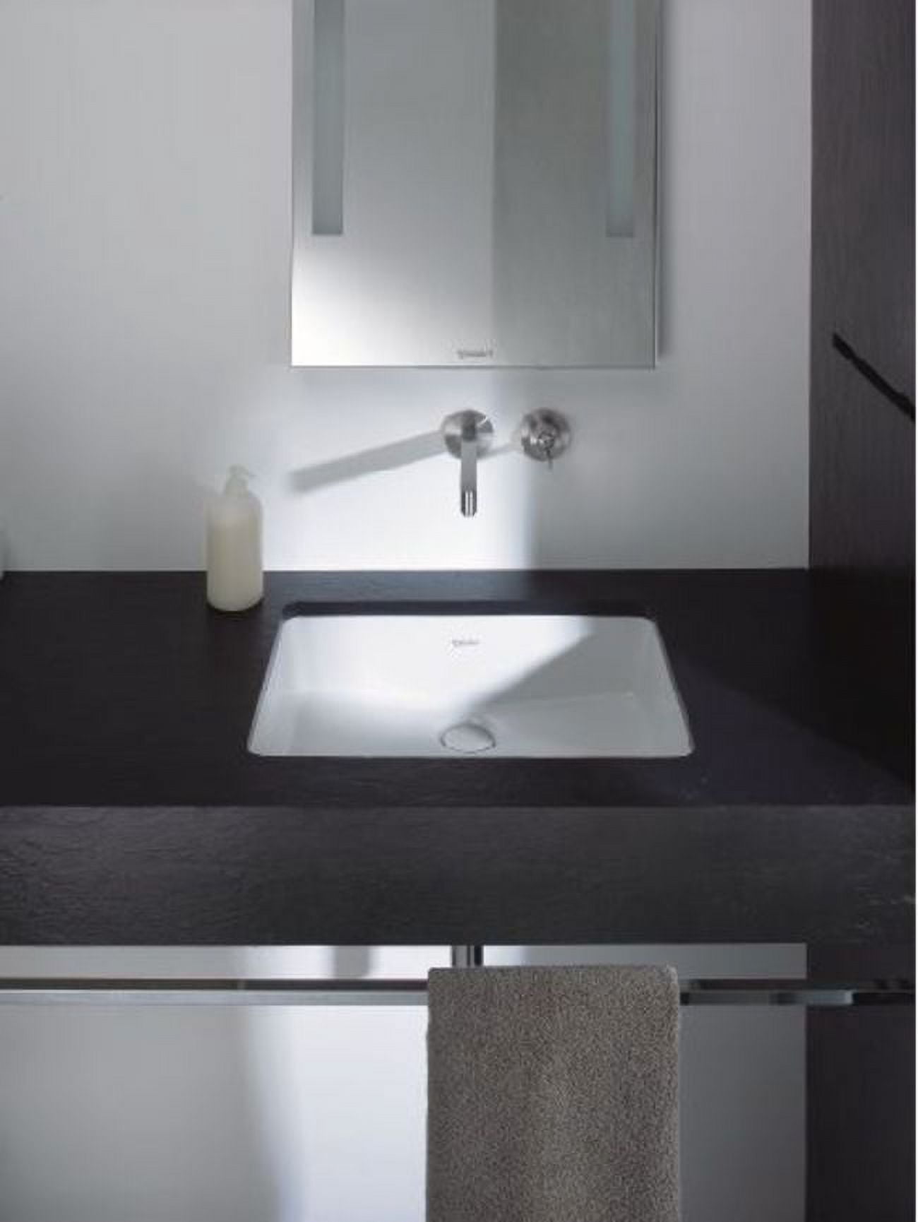 Duravit 033043-0Hole Vero 18-1/4" Rectangular Ceramic Undermount Bathroom Sink - White