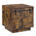 thumbnail image 2 of ACME Bellarosa Wooden Rectangular Storage End Table in Rustic Oak, 2 of 2