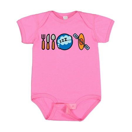 

Inktastic Kayaking Eat Sleep Kayak Gift Baby Boy or Baby Girl Bodysuit