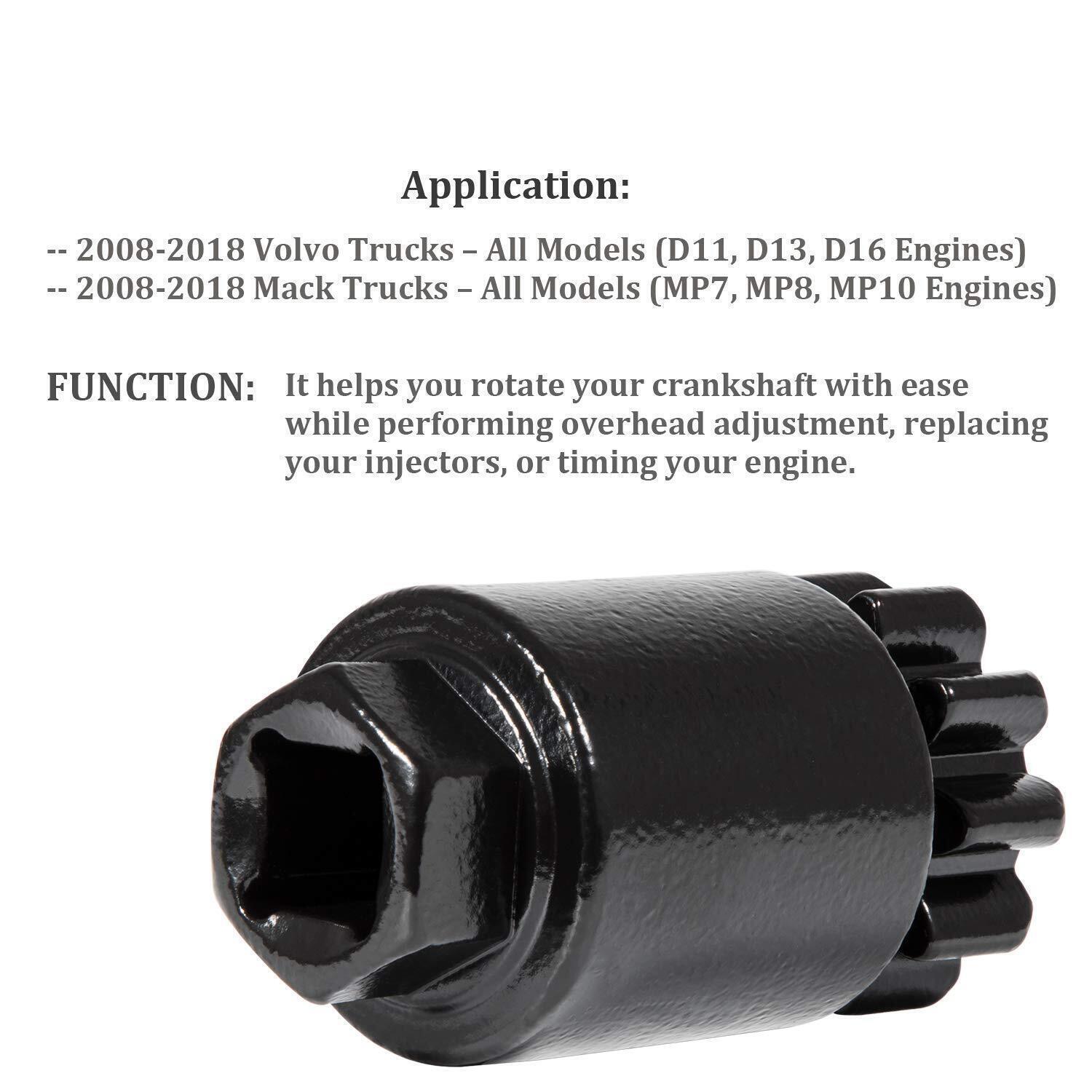 Outil De Rotation De Vilebrequin/volant Moteur 88800014 - Compatible Volvo Trucks D11 D13 D16 Et Mack MP7 MP8 MP10 (2008-2018)