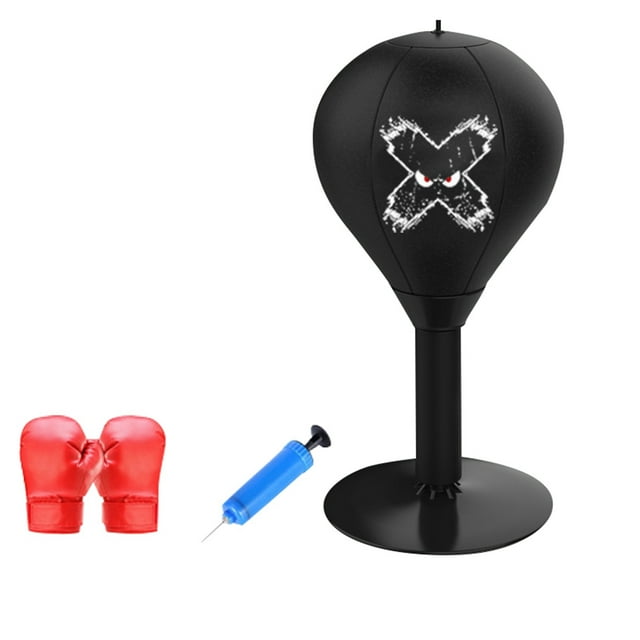 Hearth & Gear Desktop Punching Bag Tabletop Boxing Punch Speed Punching Bag Stress Punching Bag Suction Cup Punching Bag Boxing Training Bag Punching Bag For Stretch Assist Strap Yin Yoga Yoga Props