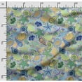 thumbnail image 2 of Soimoi Sea Shell Print,Cotton Poplin, Sewing Fabric Sold by The Yard 42 Inch Wide,Sewing Craft Quilting/Quilt Making Fabric, Multicolor, 2 of 5