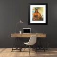 thumbnail image 4 of George Catlin 20x24 Black Modern Framed Museum Art Print Titled - Kots-O-Ko-Ro-Ko, Hair of the Bull's Neck, a Chief (1834), 4 of 5