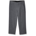 thumbnail image 2 of Calvin Klein Boys Flat-Front Bi-Stretch Dress Pant, Straight Leg Fit & Hemmed Bottom, Belt Loops & Functional Front Pockets, Grey Heather, 7, 2 of 4