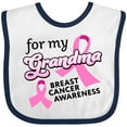 thumbnail image 3 of Inktastic For My Grandma-Breast Cancer Awareness Boys or Girls Baby Bib, 3 of 4