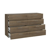 Tvilum Loft 8 Drawer Double Dresser for Adults, Truffle