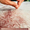 thumbnail image 2 of EIMELI Soft Area Rug Fluffy Rug Tie-dye Gradient Shaggy Rug For Bedroom Living Room Home Decor  Sky Blue 40*120CM, 2 of 7
