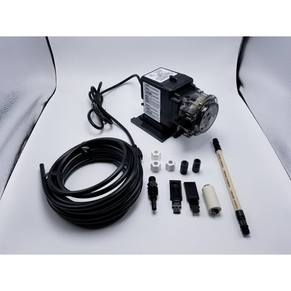 Stenner Pump 45mp3 - Stenner Peristaltic Pump Fixed Head - Rated at 22 gpd adjustable head. Rated at 25 psi. - Ideal Chlorine Injection Pump. 120 Volts, Model number 45MFL3A4S