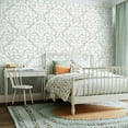 thumbnail image 2 of Peel and Stick Wallpaper Contact Paper Damask baroque style Graphic ornate for fabric packaging Self Adhesive and Removable 24in x 118in, 2 of 8