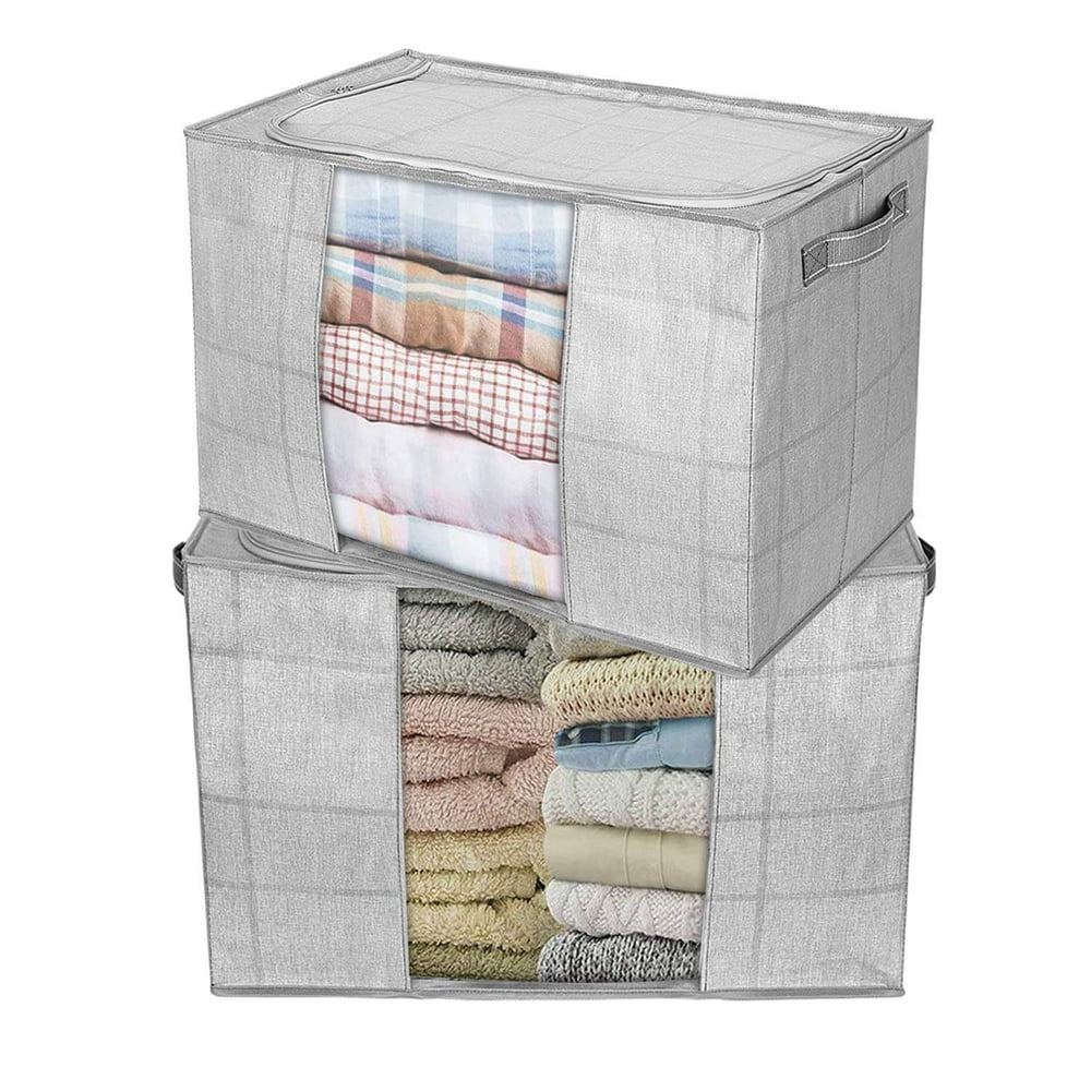 2Pack OverSized Large Clothes Storage Bag Organizer, 22 Gal Walmart