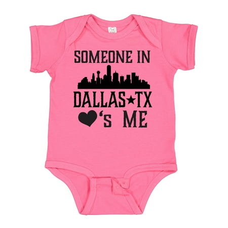 

Inktastic Dallas Texas Someone Loves Me Gift Baby Boy or Baby Girl Bodysuit