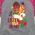 thumbnail image 3 of Encanto - Listen To Your Heart Dolores - Toddler & Youth Girls Raglan Graphic T-Shirt, 3 of 5