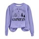 thumbnail image 1 of Gibobby Sudaderas Navideñas para Mujeres Sudadera con cuello redondo y estampado de Navidad para mujer, camisas informales de manga larga para entrenamiento(Morado,CH), 1 of 3