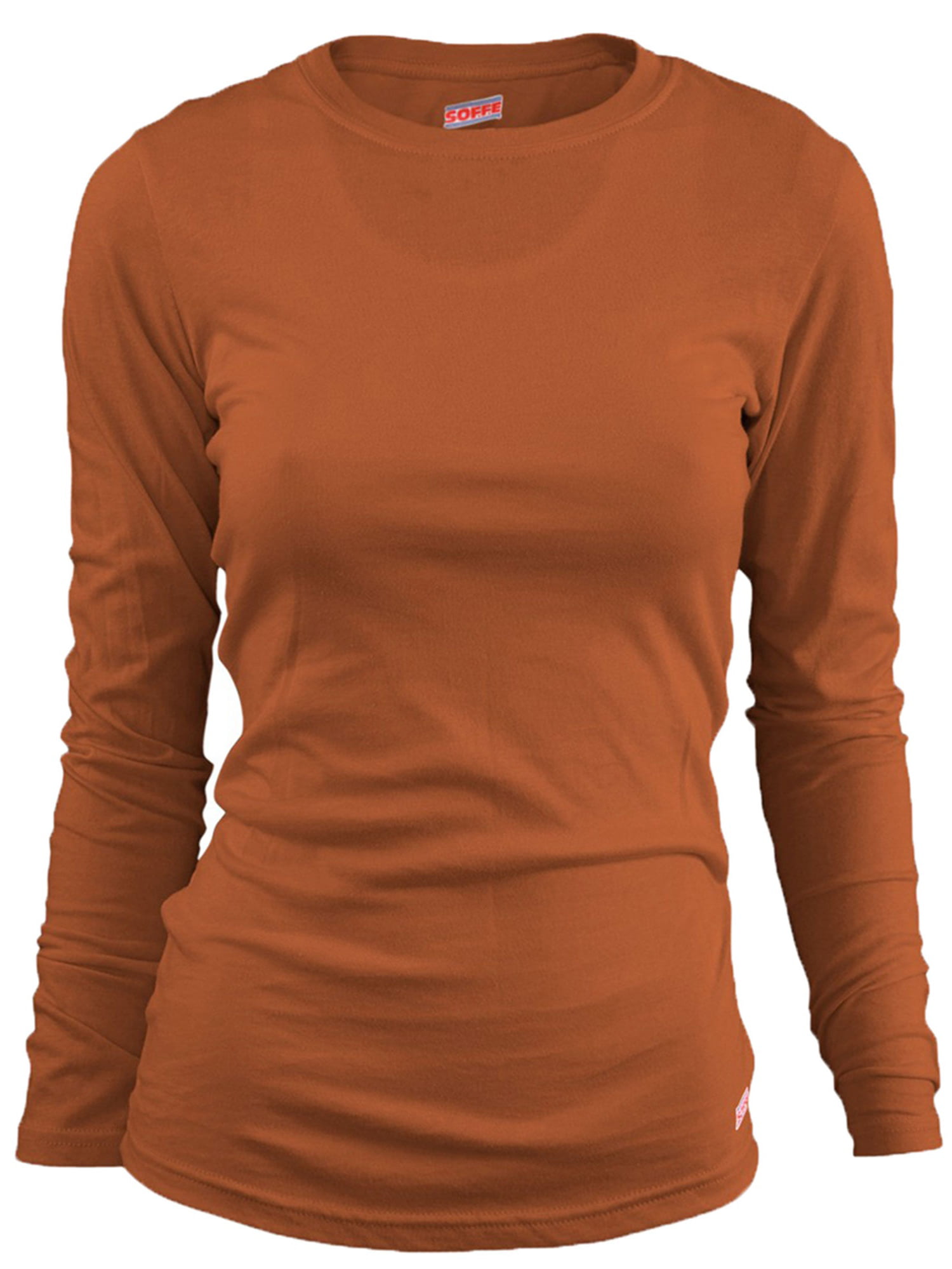 orange long sleeve t shirt women's