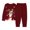 AB294 Wine, variant on Bainana Unisex Kids Christmas Pajamas Animals Print Long Sleeve T-Shirt Pants Sleepwear Boys And Girls Daily Casual Outfit Set, Size 2-3 Years