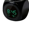 LED Projection Alarm Clock Large Display Time Date Temperature
