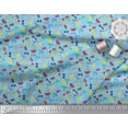 thumbnail image 3 of Soimoi Rayon Fabric Watermelon,Ice Cream & Cocktail Summer Designs Printed Fabric 1 Yard 56 Inch Wide, 3 of 3
