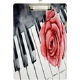thumbnail image 2 of FMSHPON Red Rose Flower on The Piano Music Clipboard Hardboard Wood Nursing Clip Board and Pull for Standard A4 Letter 13x9 inches, 2 of 8