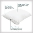 thumbnail image 3 of AllerEase Maximum Pillow Cover Protector, King- Zippered, Allergen and Bedbug Barrier, 3 of 8