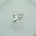 thumbnail image 2 of 925 Sterling Silver Fashion Ring Crown Shape White Crystal Gift Ring #183, 2 of 5