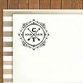 thumbnail image 1 of Printtoo Self Inking Round Custom Save The Date Rubber Stamp Arrow Design Personalized Stamper Gift Idea, 1 of 6
