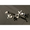 thumbnail image 2 of Kingston Brass KS7026AX English Country Two-Handle Wall Mount Roman Tub Faucet, Polished Nickel, 2 of 8