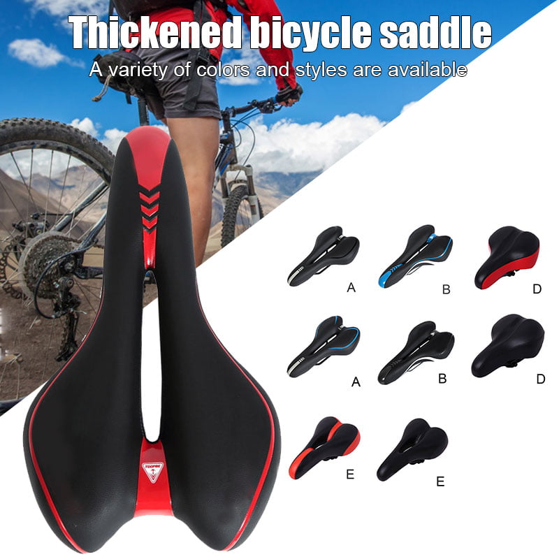MTB Extra Wide Comfort Cushioned Bike Seat Soft Pad Bicycle Gel Saddle Breathing 