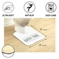 thumbnail image 3 of Non-Slip Microfiber Bathmat and Contour Rug with 'Bath Time' Design for Comfort and Safety - Upgrade Your Bathroom with Our White 2-Piece Set, 3 of 5