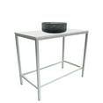 thumbnail image 2 of Morden Luminous Brushed Stainless Steel Metal Vanity Set with Black Glass Sink, 2 of 7