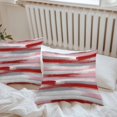 thumbnail image 6 of Throw Pillow Covers 20x20 Inch Set of 2, Red Pink Gray Stripes Waterproof Outdoor Pillow Covers, Modern Abstract Minimalist Retro Decorative Cushion Pillowcases for Couch, Sofa, Bed, Garden, Patio, 6 of 9
