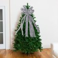 thumbnail image 6 of BELUPAI Christmas Houndstooth Bow Decoration Party Supplies Bows Ornaments Thanksgiving Festive Tree Hanging, 6 of 11