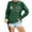 Green, variant on Fiaer Merry Christmas Sweatshirts for Women Crew Neck Plus Size Pullover Long Sleeve Loose Fit Holiday Tops Pink XL