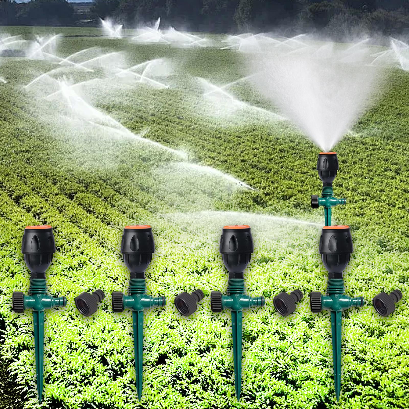 Bothyi 4x Rotating Garden Sprinklers Lawn Sprinklers Gardening Tools Versatile Supplies Green