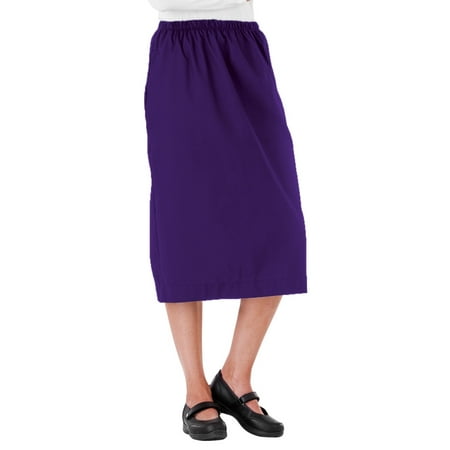 Blue White Stoneware - White Swan Elastic Waist Scrub Skirt