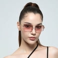 thumbnail image 4 of Sunglasses Square Frameless Korean Style Literary Style Gradient Color, 4 of 4