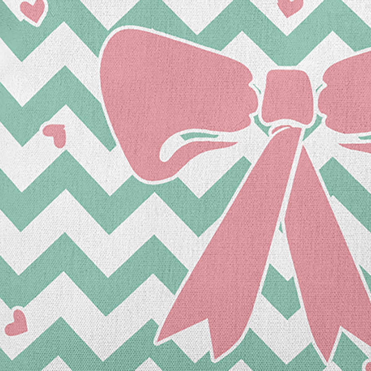 20" x 14" Simply Daisy Chevron Bow Polyester Accent Pillow, Spring Green Qty 1
