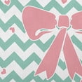 thumbnail image 2 of 26" x 26" Simply Daisy Chevron Bow Polyester Accent Pillow, Spring Green Qty 1, 2 of 3