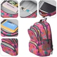 thumbnail image 4 of Pink Butterfly Pattern Cute School Backpack Bag with Padded Back and Adjustable Shoulder Straps 16.9 X 12.6 X 5.9 Inches, 4 of 5