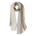 thumbnail image 1 of Bufanda Color Degradado Largo Chiffon Ligero Para Mujeres Gris / Beige 63"x19.6", 1 of 8