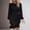 *Black, variant on ClodeEU Women's Spring Fall Ruched Bodycon Mini Dress,Long Puff Sleeve Ruffle Fitted Party Dresses Black,Womens Plus XL