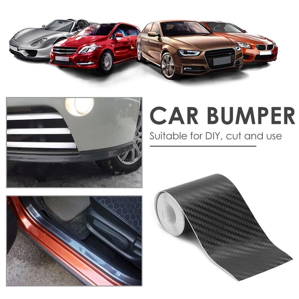 5PCSNano Fibra de carbono Etiqueta engomada del coche DIY Umbral de la puerta Cinta antiarañazos 5cmx3m Ndcxsfigh Accesorios para autos y motos